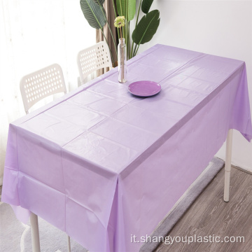 Copertura da tavolo in plastica personalizzata PevA di colore solido